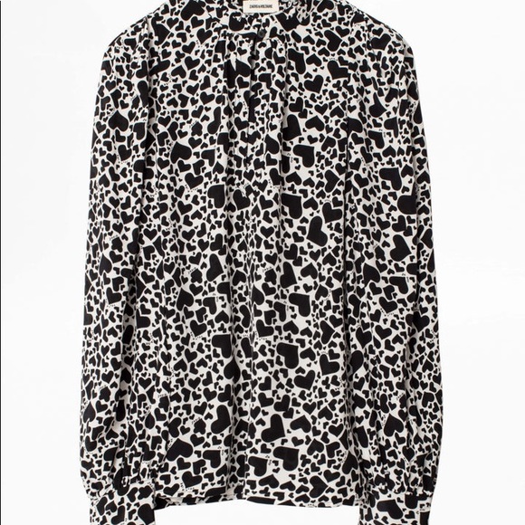 Zadig & Voltaire Silk Heart Blouse - Picture 5 of 5